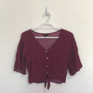 Tresics polka dot cropped top size S